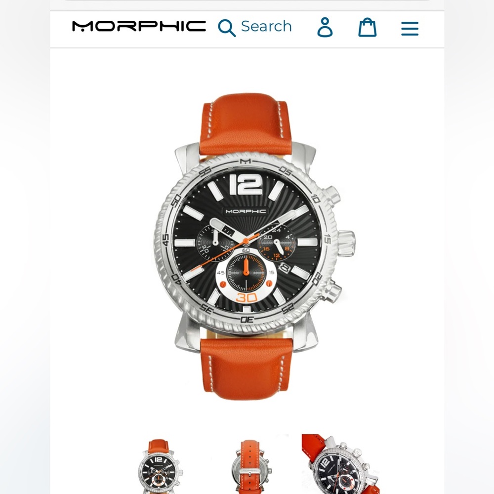 Morphic M89 Series Quartz Black Dial Men's Watch MPH8904